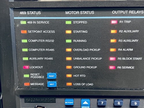GE Multilin SR469 469-P5-LO-A20 Motor Relay - Picture 8 of 15