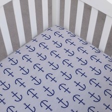 Set Sail Nautical Fitted Crib Sheet by Nautica Kids