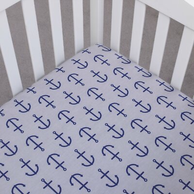 Set Sail Nautical Fitted Crib Sheet by Nautica Kids