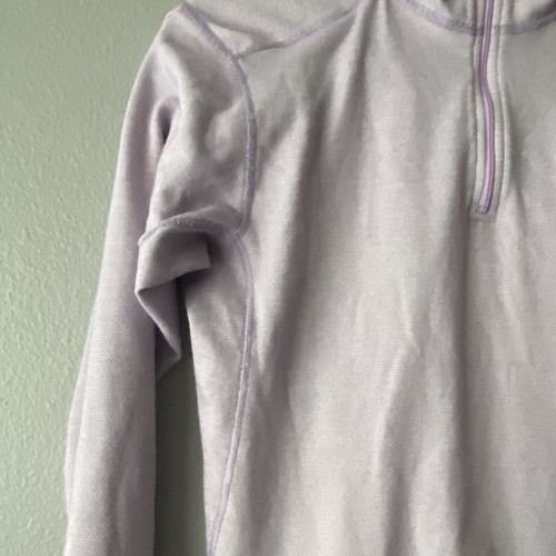 Patagonia Capilene Base Layer Kids XL 1/4 Ziper Lavender Long Sleeve Winter Snow - Picture 5 of 12