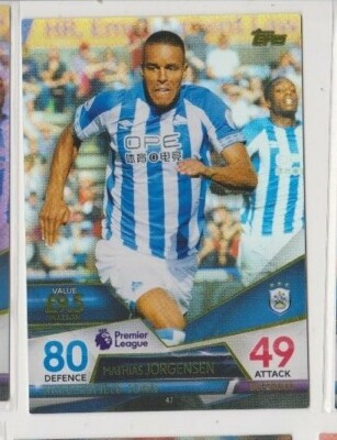 MATHIAS JORGENSEN HUDDERSFIELD TOWN MATCH ATTAX ULTIMATE CARD No 47 2018-19 