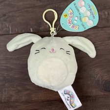 NWT Squishmallows Isabella Bunny rabbit 3.5" Plush green Clip Easter 2019 Easter