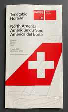 Swiss Air Lines North America Timetable Effective April 7, 2002