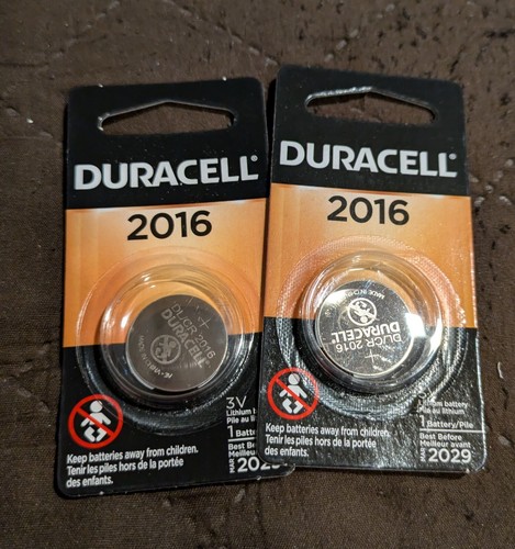 2 Pack Duracell CR2016 3 Volt Battery ECR2016 CR 2016 DL2016 EXP 2029 USA Seller