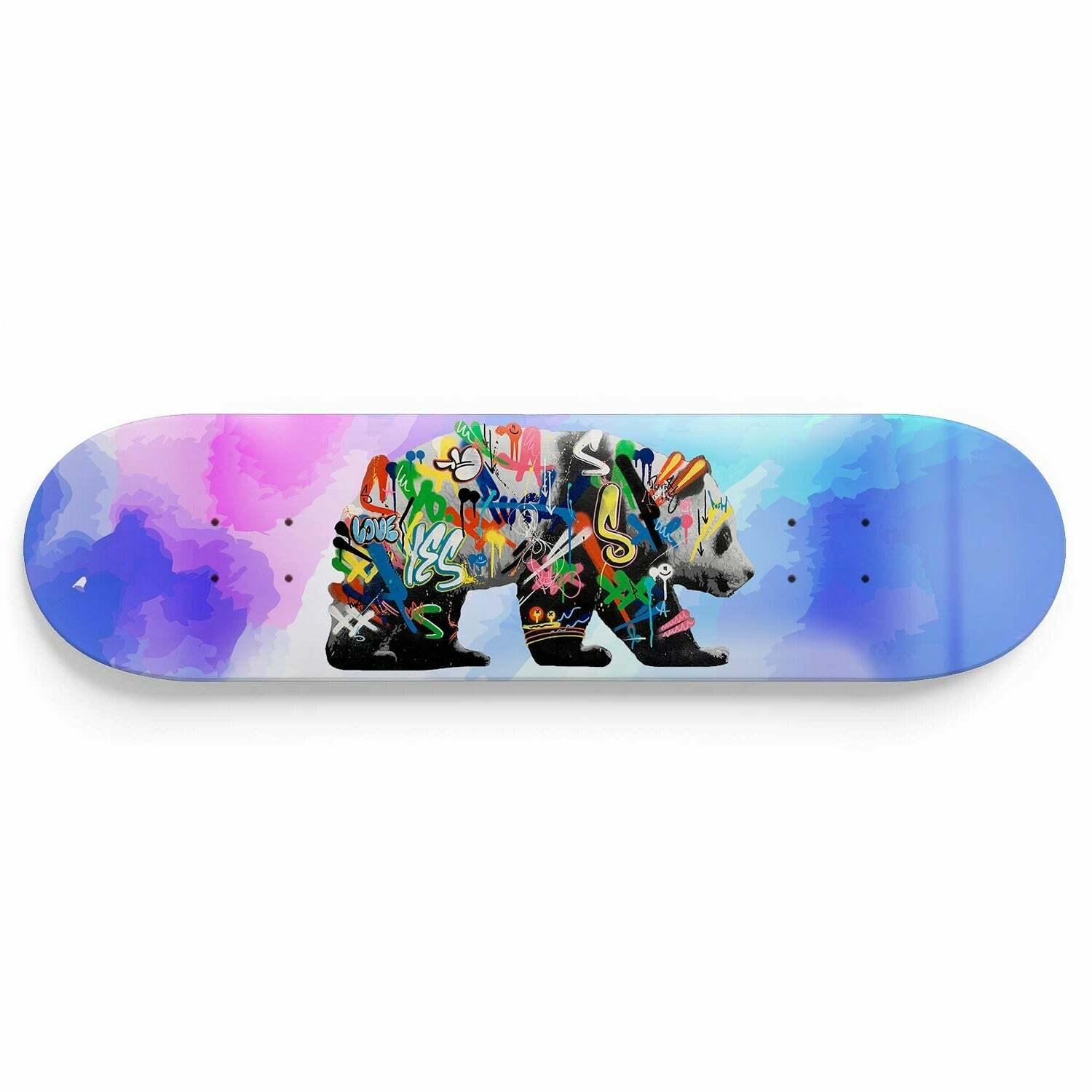 Graffiti Polar Bear Skateboard Art Graffiti Pop Art - Pro-Grade Maple  Skateboard | eBay