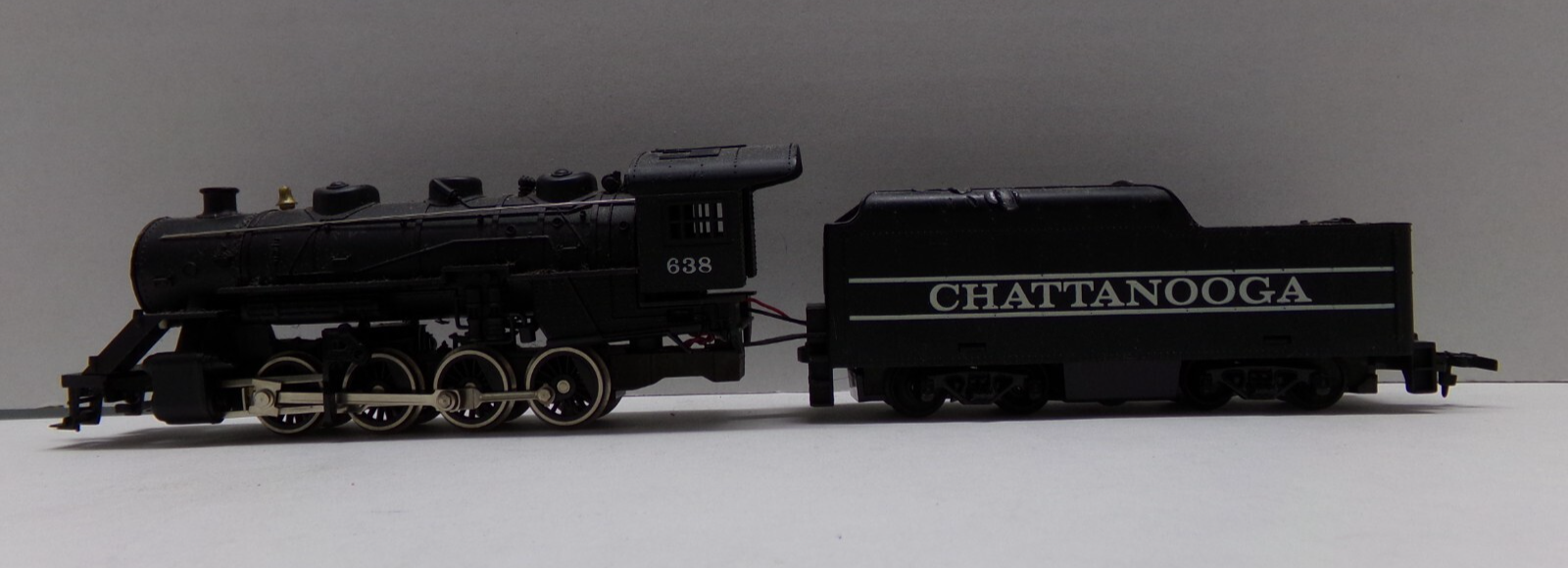 Tyco HO Scale Chattanooga Steam Engine Coal Car Train 638 Black Parts Repair Model Railroad