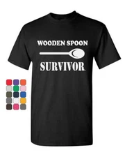 Wooden Spoon Survivor T-Shirt Funny College Humor Tee Shirt