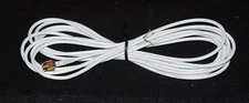 RG174 SMA Male 10' White cable (SMA MALE on one end not terminated on other end)