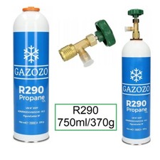 Refrigerante R290 - 370G / 750ml valvola angolare propano barattolo monouso