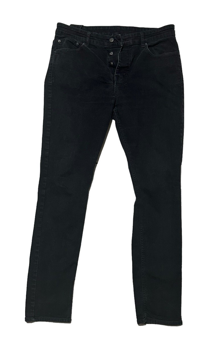 Ksubi Van Winkle Black Rebel Skinny Jeans Men's 36 Button Fly