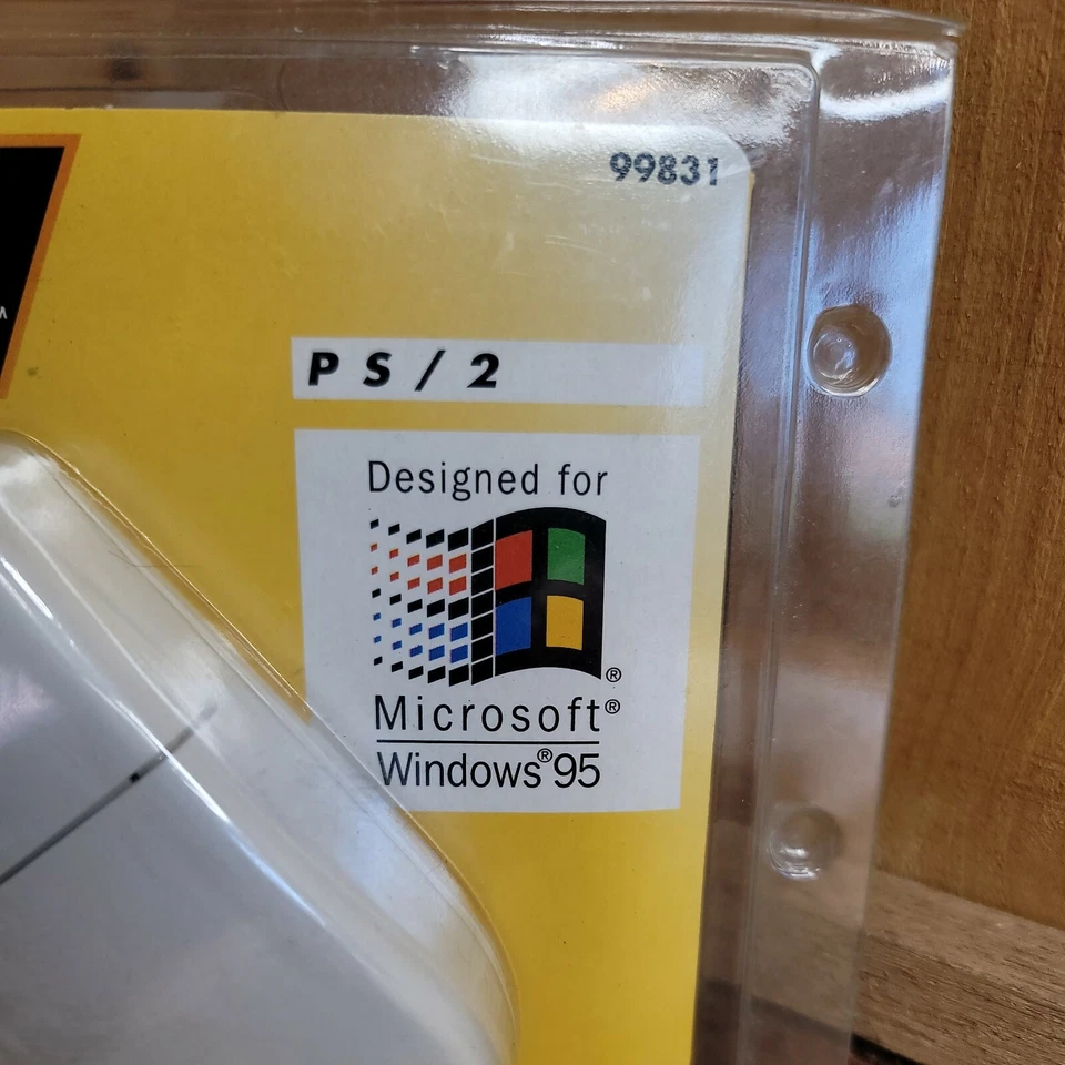 VTG 1995 Fellowes Desktop Computer Mouse Kit Serial PS/2 NOS 99831 Windows 95 - Image 2 of 4