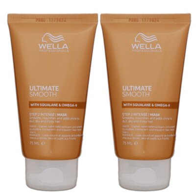 Wella Ultimate Smooth Mask 2 x 75 ml für trockenes Haar Step 2 Set