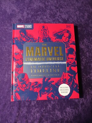 The Marvel Cinematic Universe Official Timeline Hardcover book EXCLUSIVE POSTER!