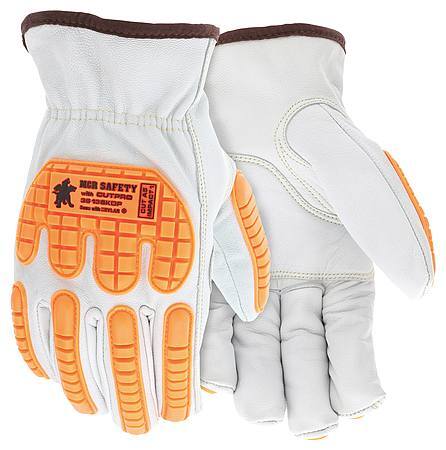 Guantes de cuero MCR SAFETY 36136KDPL, blanco, L, PK12 60HR47 - Imagen 2 de 2