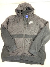 Vintage 1990 s Black Nike Men s Jacket Size L Fleece