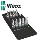 Wera 9 Piece 1/2" Metric Hold Function Hex Allen Key Socket Set 4mm-17mm, 004201