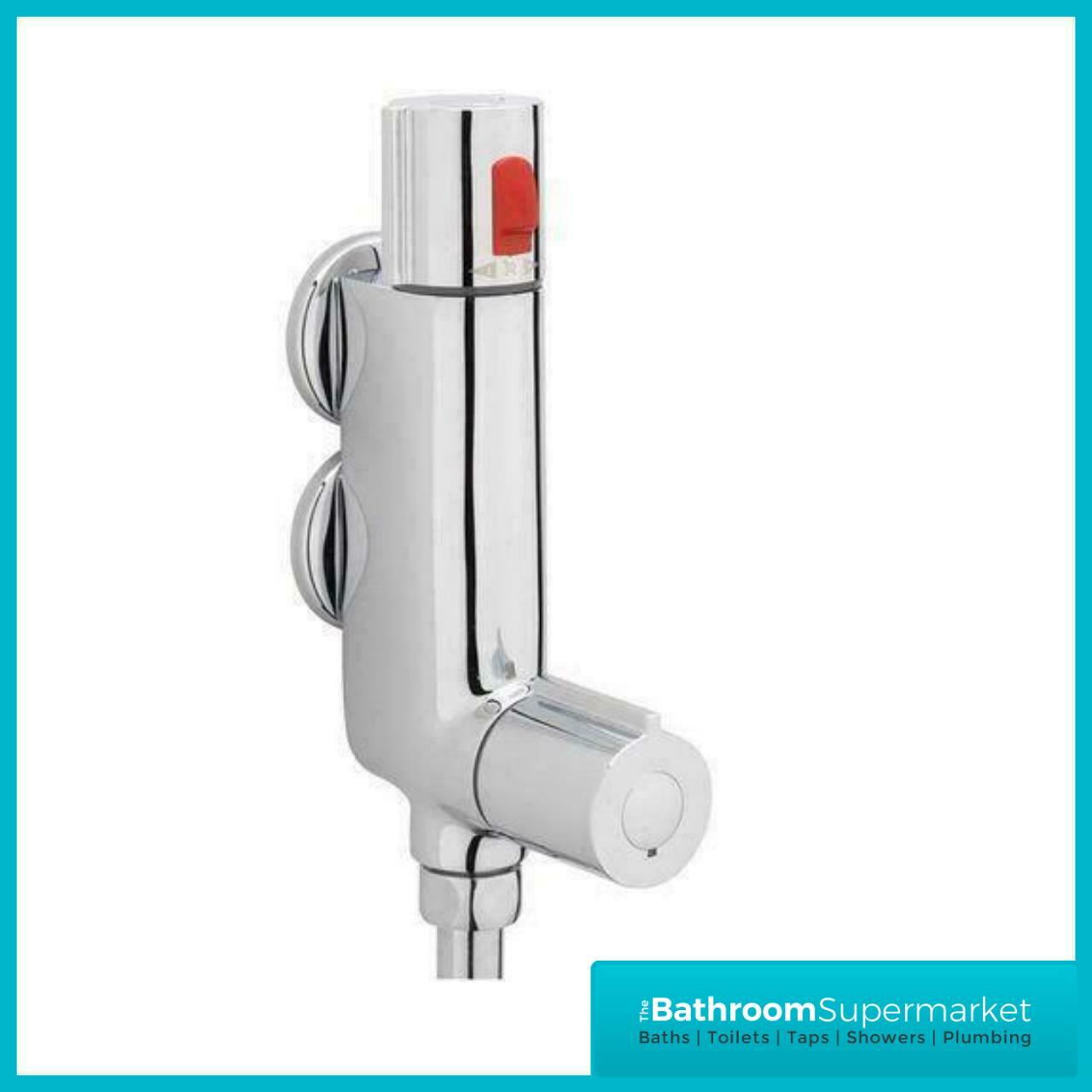 Cassellie Vertical Thermostatic Bar Shower Valve VTBV01 Chrome Douche