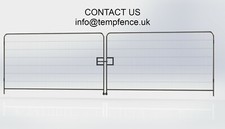 4.2m temporary security site fence vehicle gate