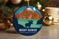 Mount Rainier National Park Ornament, Souvenir, Keepsake, Travel Lovers