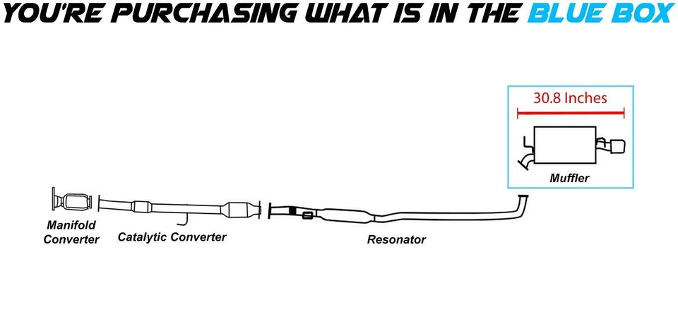 Direct fit Rear Exhaust Muffler fits: 1999-2001 Toyota Solara 2.2L - Image 2 of 3