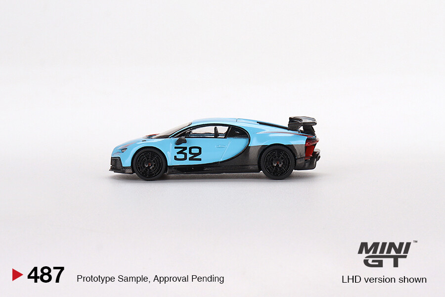 ミニカー MINI GT Bugatti Chiron Pur Sport 487 Mini GT 1/64 Diecast Model - #487 v Bugatti Chiron Pur Sport
