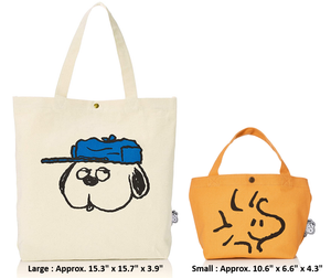 Peanuts Snoopy Olaf Large Tote Bag W Trolley Sleeve Small Woodstock Tote Bag Ebay