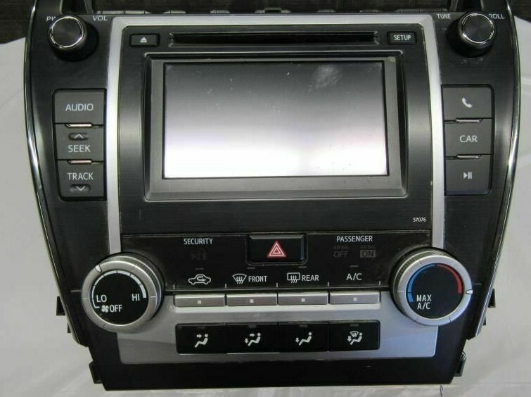 2013-2014 TOYOTA CAMRY RADIO SCREEN DISPLAY AM/FM/CD PLAYER 57076