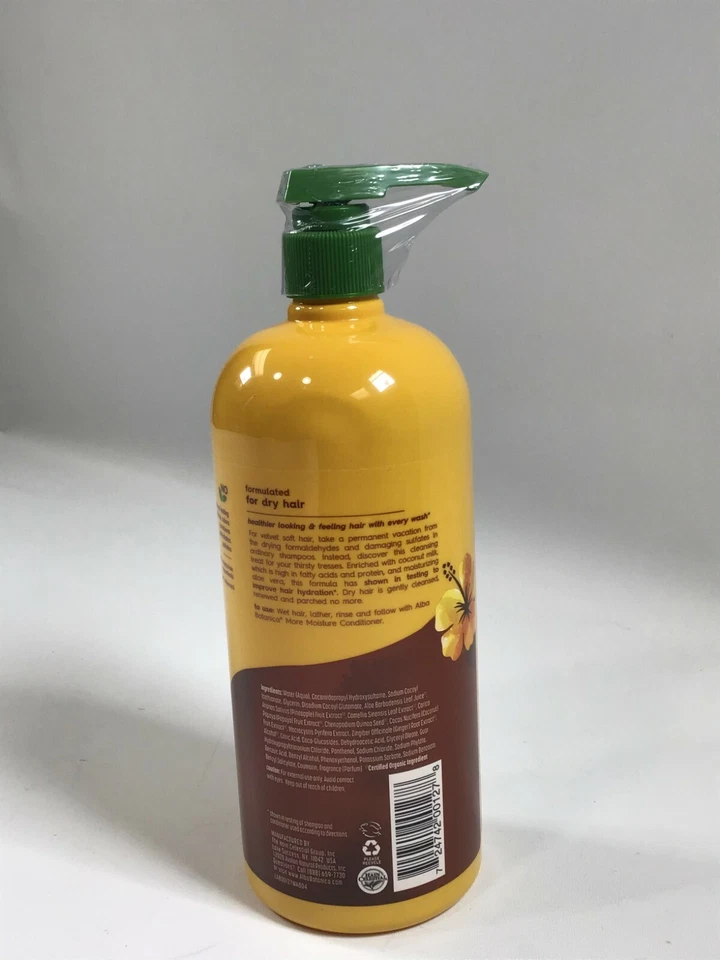 Champú de leche de coco Alba Botanica 32 oz ¡NUEVO! Foto 2 de 2