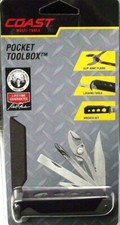 Coast Cutlery C3900CPB 12 Black Pocket Tool Box Multi-Tool 6.0" Overall Length
