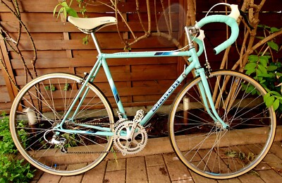 Très rare vélo de route italien Bianchi Celeste Rekord 839 vintage