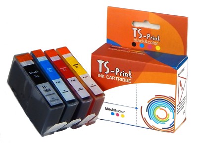 Für HP 364XL Schwarz BK + Farbe Set Drucker Tinten-Patronen Photosmart C5320