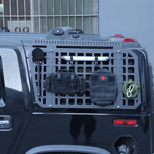 Alloy Car Left Rear Window Molle Panel Protector Rack For Hummer H2 SUV 2003-09 - Imagen 8 de 12