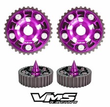Vms Racing Cam Gears Bolts Spikes Purple For Honda Acura B18a B18b B20b B20z