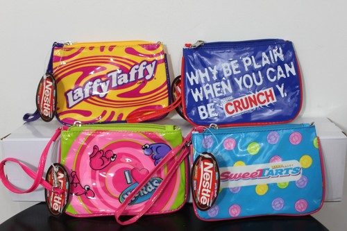 4-SET Caramelo Pulseras Monederos Muy Estudioso Chocolate Bolsa Kitschy Pop Art