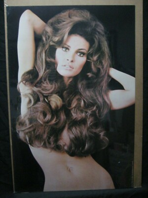 RAQUEL WELCH VINTAGE POSTER BAR GARAGE 1970 HOT GIRL CNG1481