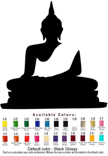 Buddha Vinyl Decal Sticker Car Window Yoga Sangha Buddhism Dharma USA Seller - Picture 10 of 18
