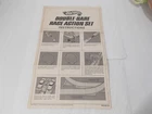 Hot Wheels Redline Vintage 1967 Double Dare Race Action Set Instructions Booklet