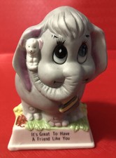 Russ Porcelain Elephant Mouse It s Great To Have A Friend Like You 1979 810