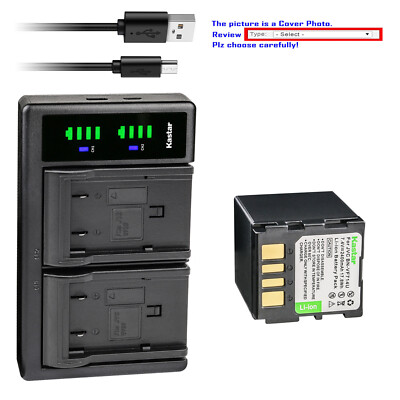 Kastar Battery LTD2 Charger for JVC BN-VF714 & JVC GZ-MG60 GZ-MG60AA GZ-MG60E