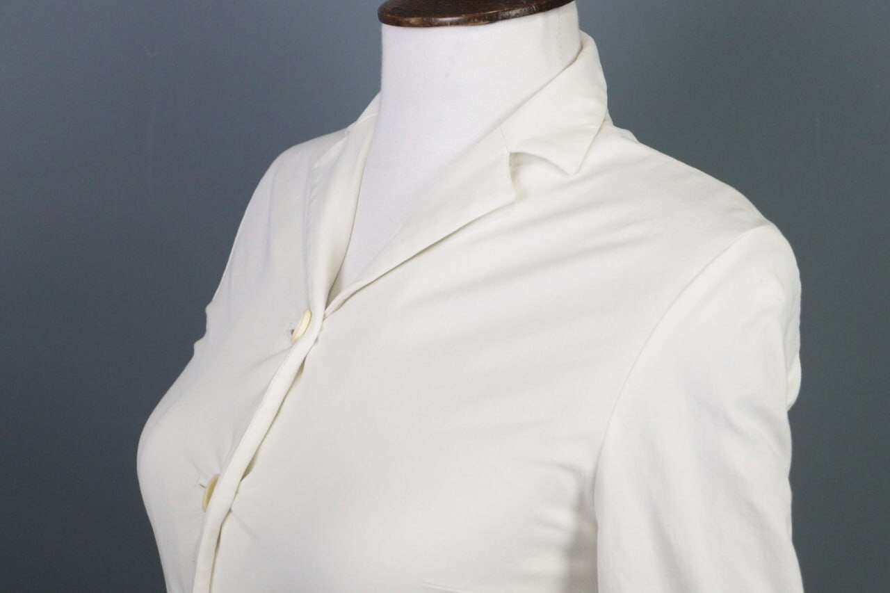 JIL SANDER White Button Down Lightweight Blazer J… - image 10