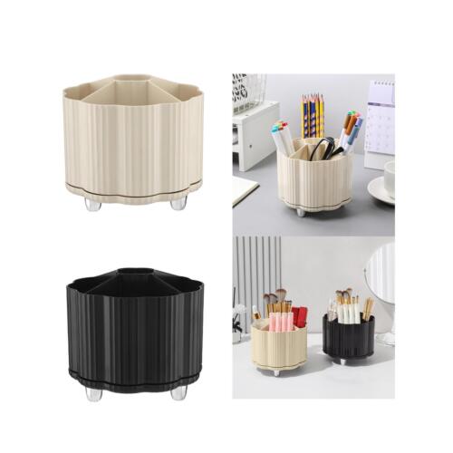 Storage Box 360° Rotating Makeup Brush Holder High Capacity Cosmetic Storage - Picture 1 of 15