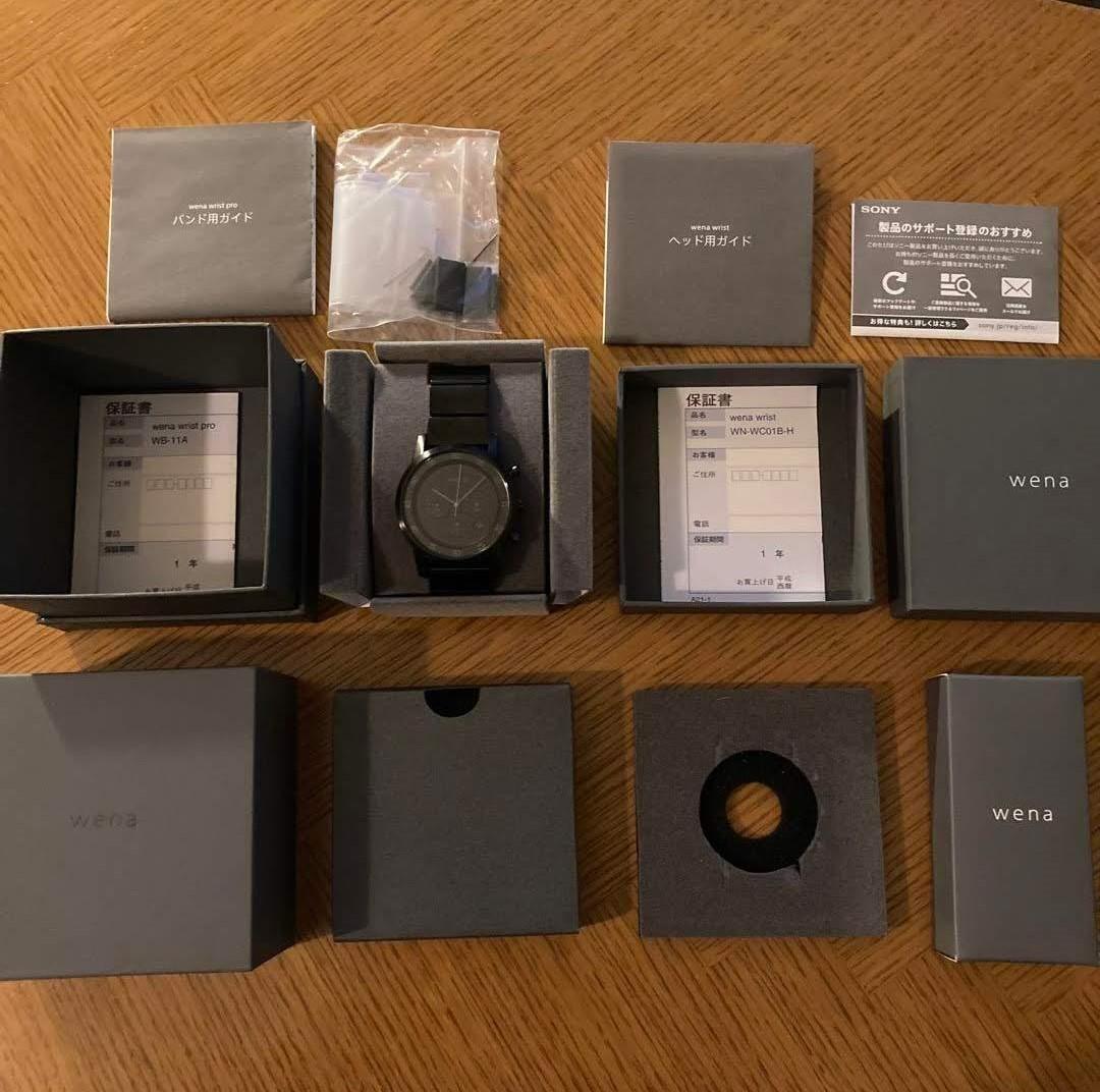 Watch Wena WB-11A/B .Cal.0S20 WN-WC01B-H Black Made in Japan SN 