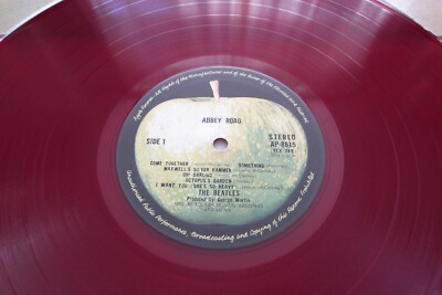 The Beatles ‎– Abbey Road JAPAN 1969 RED vinyl LP NEAR MINT AP