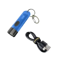 NITECORE TIKI GITD USB-C Blue 300 Lumen Keychain Flashlight UV/High CRI LED