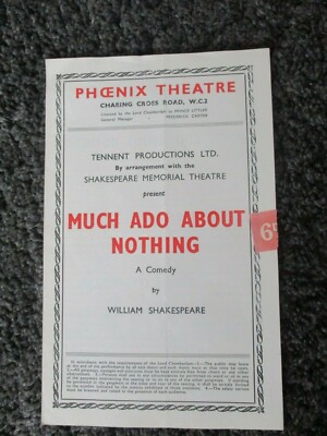 Vintage-Programm Phoenix Theatre London, viel Lärm um nichts.