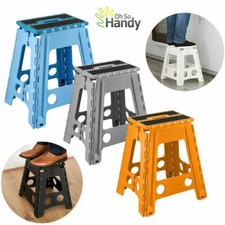Large Tall Multi Purpose Fold Step Stool Plastic Home Kitchen Foldable Storage