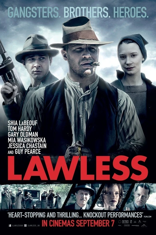 Lawless movie poster : 11 x 17 inches - Tom Hardy poster, Jessica Chastain