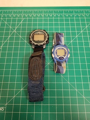 Timex Expedition Digital Compass Watch Bundle Indiglo Water Resistant 2 Watches