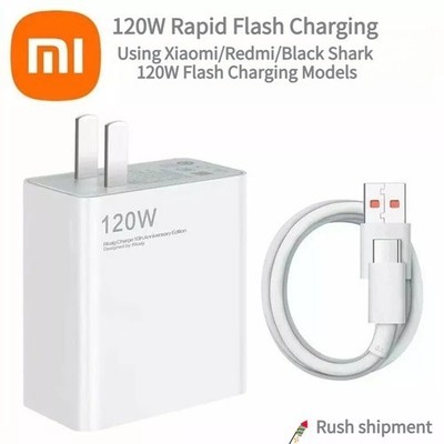 Xiaomi Redmi 120W Turbo Charge Fast Speed AC Power Adapter (US/UK/EU) USB-C Port