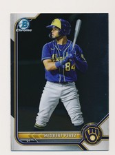 2022 Bowman Chrome Prospects #BCP-67 Hedbert Perez - Milwaukee Brewers